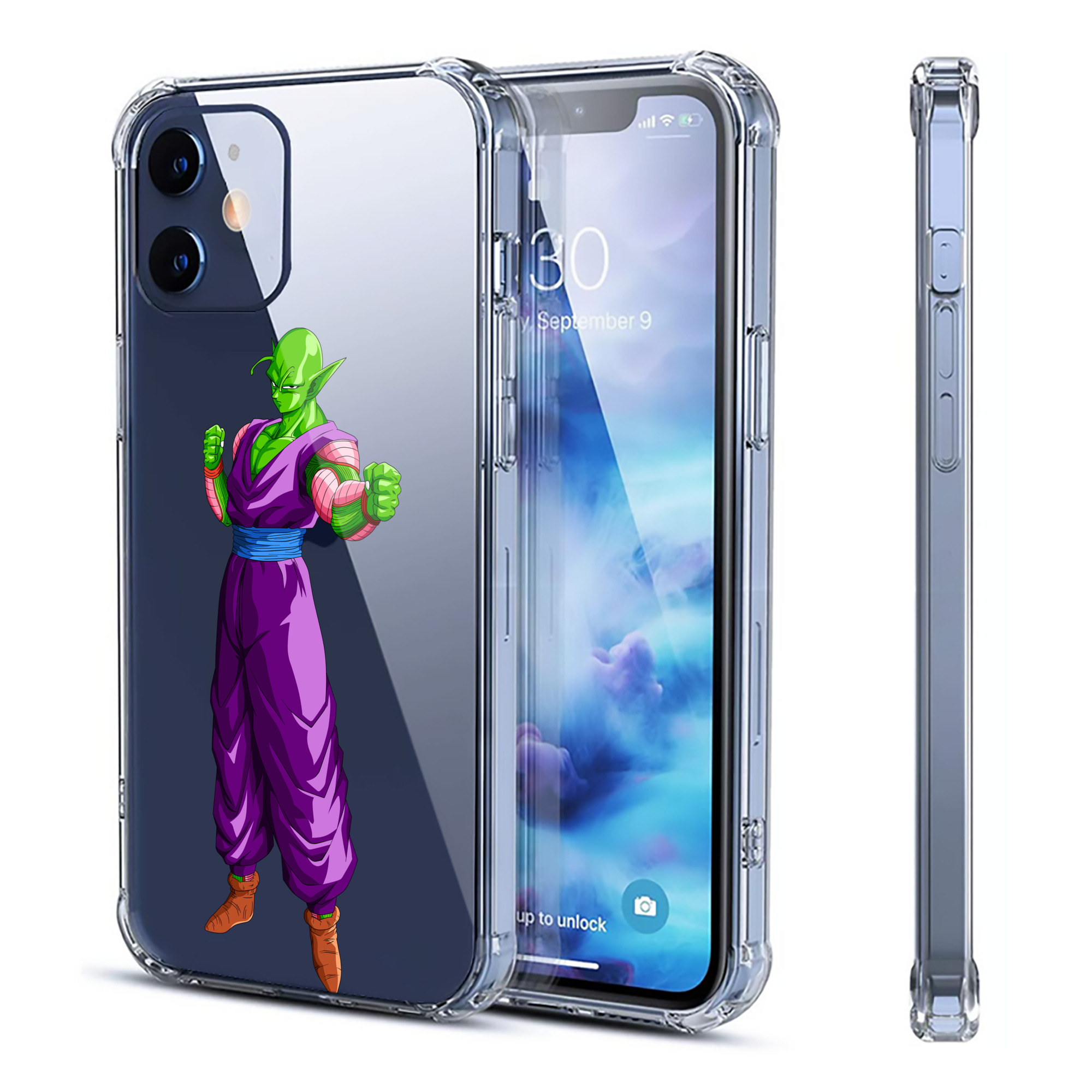 （画像用） ドラゴンボール ピッコロ DRAGON BALL Piccolo 【iPhone 12シリーズ対応】透明スマホケース（クリアソフトケース）